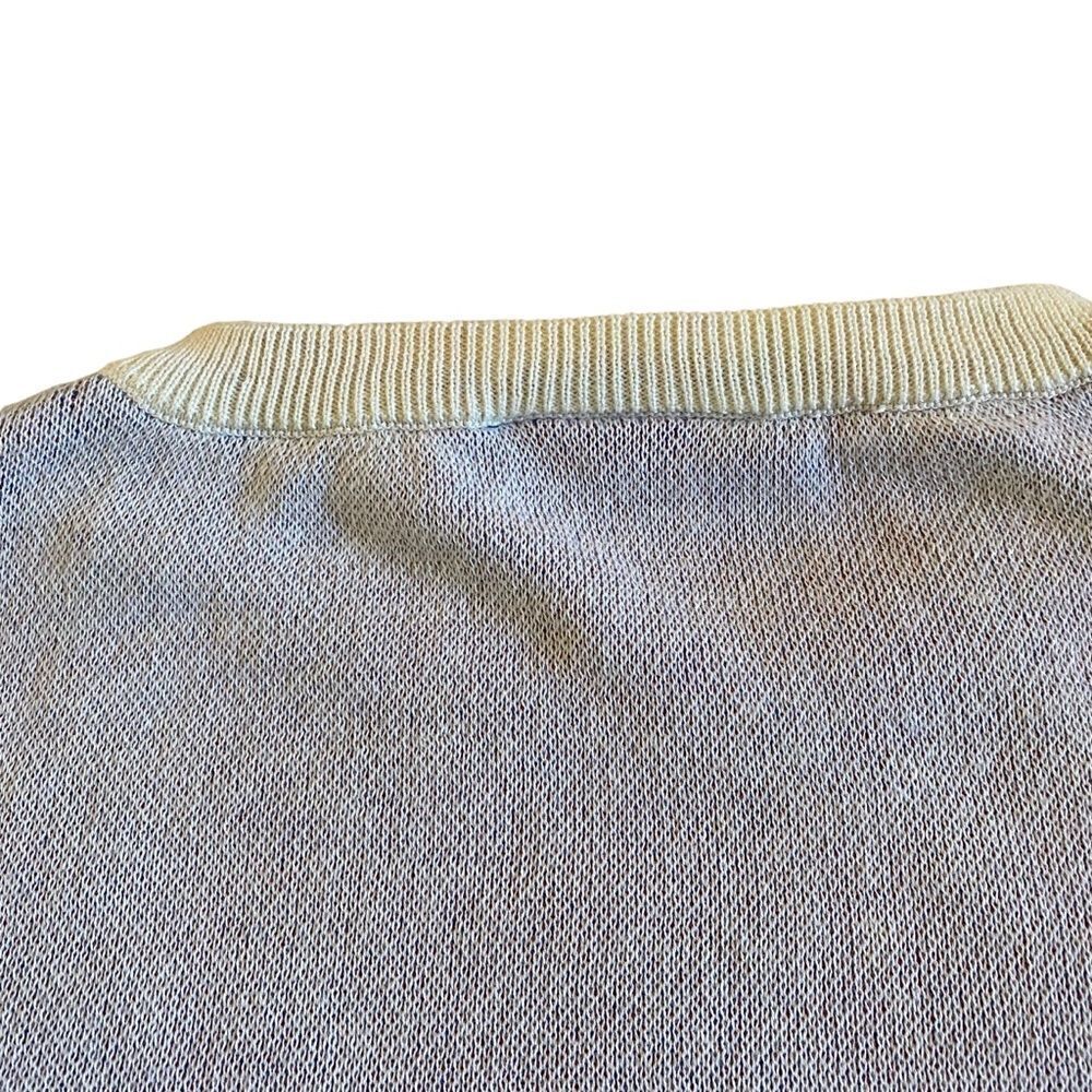 NWOT White Modcoth Chevron Pattern Cap Sleeve Sweater - Picture 8 of 12